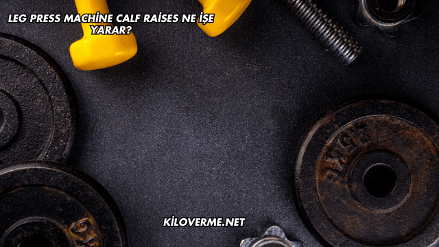 Leg Press Machine Calf Raises Ne İşe Yarar?