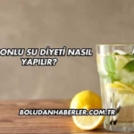 Limonlu Su Diyeti Nasıl Yapılır?