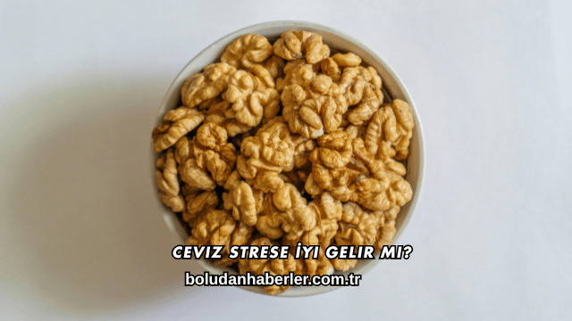Ceviz Strese İyi Gelir mi?
