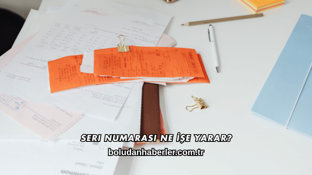 Seri Numarası Ne İşe Yarar?