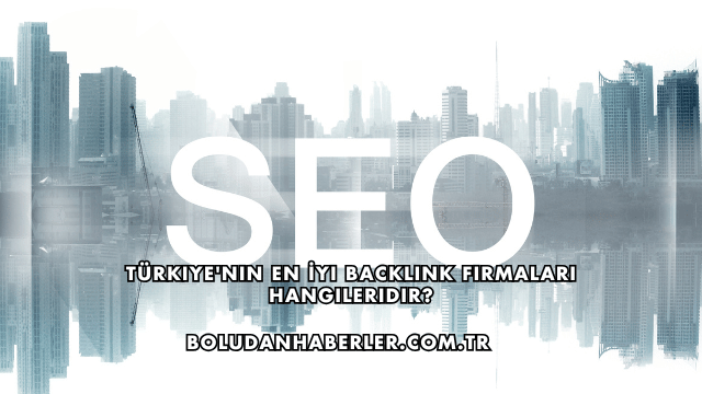 Türkiye'nin En İyi Backlink Firmaları Hangileridir?
